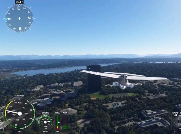 《微软飞行模拟》XSX大楼MOD 200米次世代主机乱入
